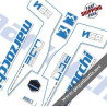 DECALS MARZOCCHI 350 NCR DECALS WHITE FORKS KIT