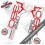 DECALS MARZOCCHI 380 DECALS WHITE FORKS KIT (Compatible Product)
