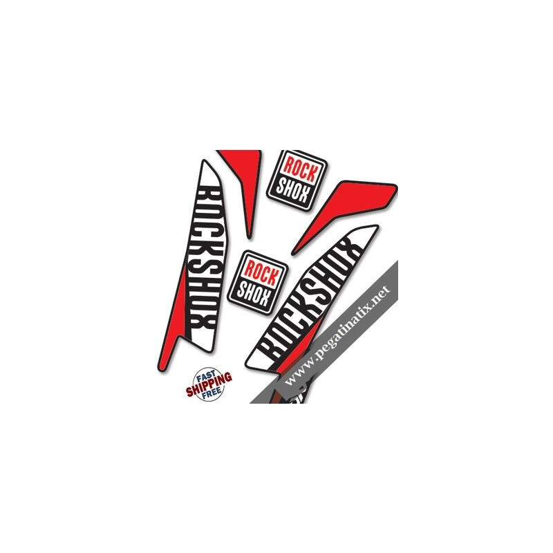 DECALS FORK BOXXER 2016 STICKERS KIT BLACK 