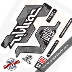 FORK ROCK SHOX DOMAIN BLACK FORK DECALS KIT