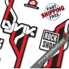 FORK ROCK SHOX LYRIC TYPE B WHITE FORK DECALS KIT
