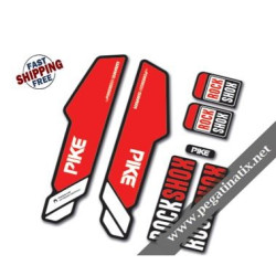 FORK ROCK SHOX PIKE B STICKERS KIT WHITE FORKS