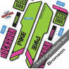 FORK ROCK SHOX PIKE SANTA CRUZ STICKERS KIT BLACK FORKS