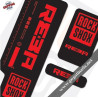 FORK ROCK SHOX REBA 2009 BLACK FORK DECALS KIT STICKERS FORKS