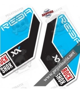 Adhesivo sticker horquilla negra ROCK SHOX REBA 2011 (Producto compatible)