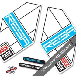 FORK ROCK SHOX REBA 2012 DECALS KIT STICKERS FORKS