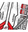 FORK ROCK SHOX REBA 2013 WHITE DECALS KIT STICKERS FORKS