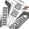 FORK ROCK SHOX REBA 2016 WHITE DECALS KIT STICKERS FORKS