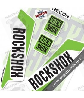 FORK ROCK SHOX RECON 2016 DECALS KIT WHITE FORKS (Produto compatível)
