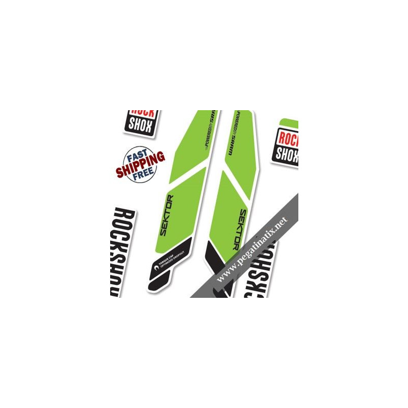 DECALS ROCKSHOX SEKTOR STICKERS KIT FORKS