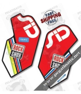 DECALS ROCKSHOX SID 2012 BLACK FORK DECALS KIT (Compatible Product)
