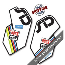 DECALS ROCKSHOX SID 2012 BLACK FORK DECALS KIT