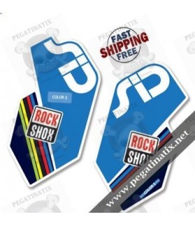 DECALS ROCKSHOX SID 2012 WHITE FORK DECALS KIT (Prodotto compatibile)