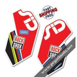 DECALS ROCKSHOX SID 2012 WHITE FORK DECALS KIT