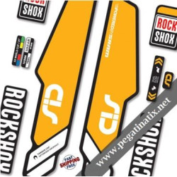 DECALS ROCKSHOX  SID 2014 STICKERS KIT BLACK FORKS