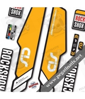 DECALS ROCKSHOX SID 2014 STICKERS KIT BLACK FORKS (Compatible Product)