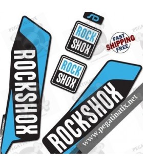 DECALS ROCKSHOX SID 2016 STICKERS KIT BLACK FORKS (Produit compatible)