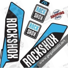 DECALS ROCKSHOX SID 2016 STICKERS KIT BLACK FORKS