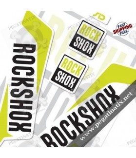 DECALS ROCKSHOX SID 2016 STICKERS KIT WHITE FORKS (Compatible Product)