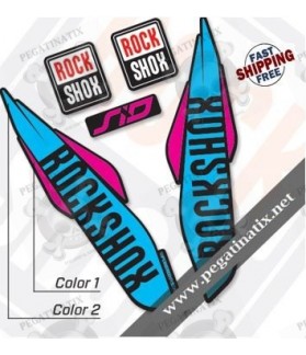 DECALS ROCKSHOX SID 2017 BLACK FORK DECALS KIT (Compatible Product)