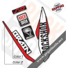 DECALS ROCKSHOX SID BRAIN 2017 BLACK FORK DECALS KIT