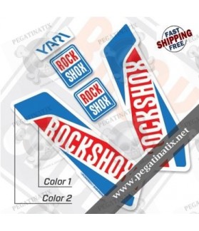 DECALS ROCKSHOX YARI 2017 WHITE FORK DECALS KIT (Compatible Product)