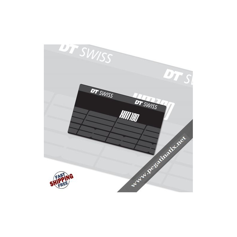 DT SWISS XM180 STICKERS KIT REAR SHOCKS