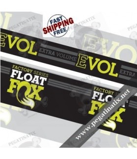 FOX FACTORY FLOAT EVOL STICKERS KIT REAR SHOCK (Compatible Product)