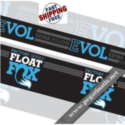 FOX FACTORY FLOAT EVOL STICKERS KIT REAR SHOCK