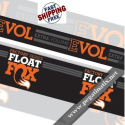 FOX FACTORY FLOAT EVOL STICKERS KIT REAR SHOCK