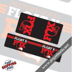 FOX FLOAT X STICKERS KIT REAR SHOCKS