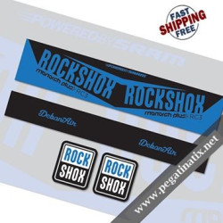 ROCKSHOX MONARCH PLUS RC3 STICKERS KIT REAR SHOCKS