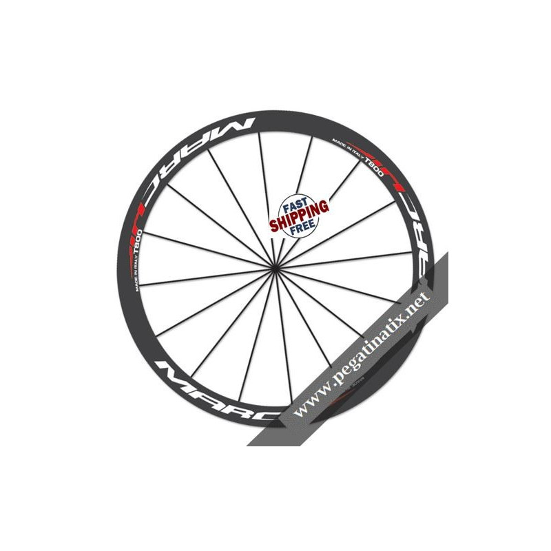 WHEEL RIMS MARCHISIO T800 DECALS KIT 50 mm