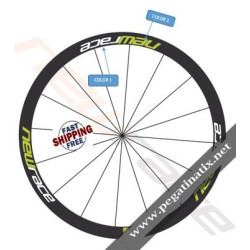 WHEEL RIMS NEW RACE 38C DECALS KITS