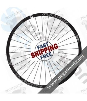 WHEEL RIMS AMERICAN CLASSIC WIDE LIGHTNING 2016 DECALS KIT (Compatible Product)