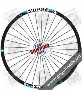 STICKERS WHEEL INDUSTRYNINE ENDURO CARBON (Compatible Product)