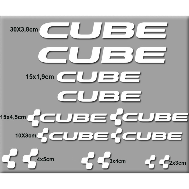 Sticker decal bike set CUBE