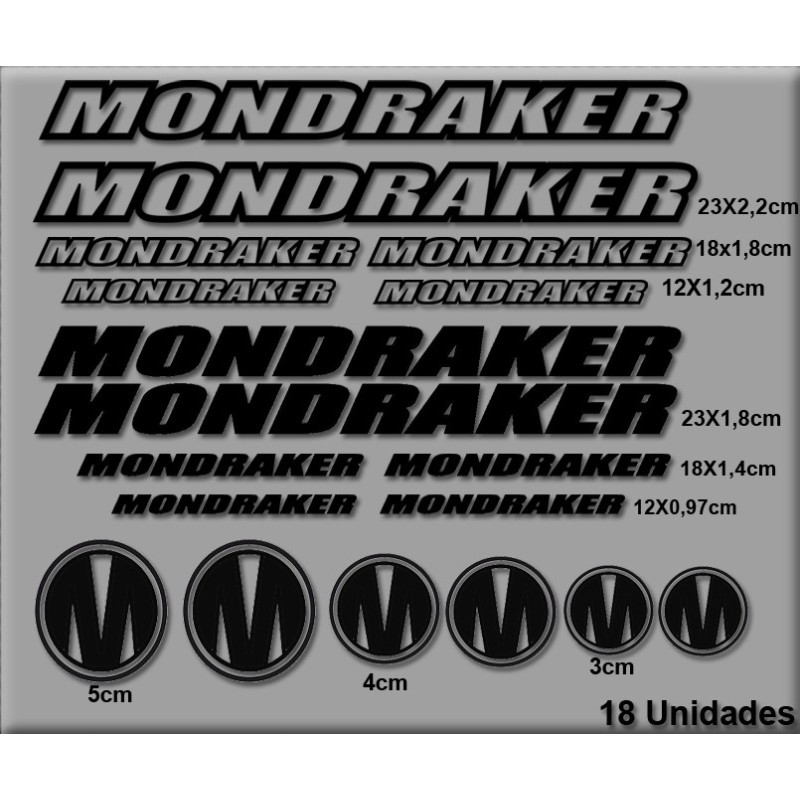 Sticker decal bike set Mondraker