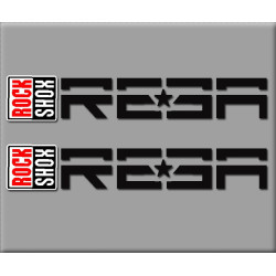 Sticker decal bike ROCK SHOX REBA 18 x 3,1 cm.