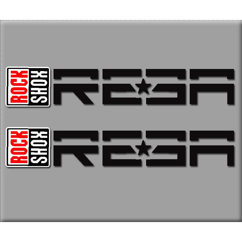 Sticker decal bike ROCK SHOX REBA 18 x 3,1 cm.