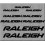Sticker decal bike Raleigh (Compatible Product)