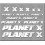Sticker decal bike Planet (Produto compatível)