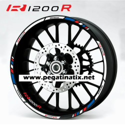 BMW R1200R wheel decals rim stickers stripes R1200 R Motorrad