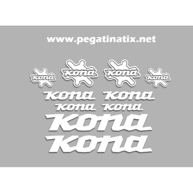 Sticker decal bike KONA SET