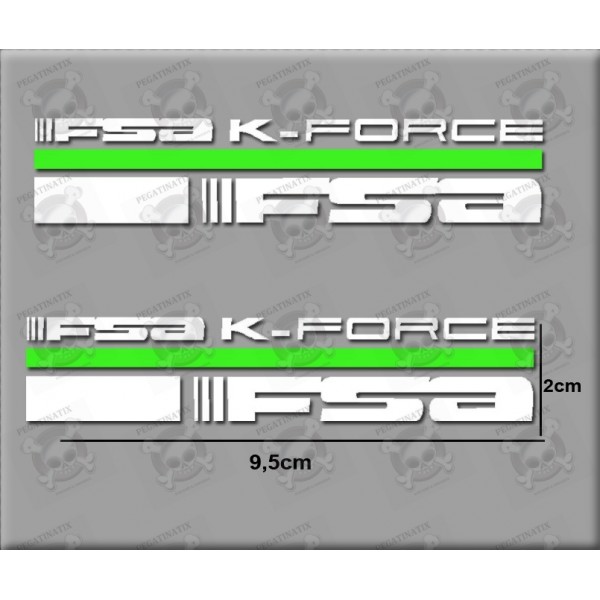 FSA SL-K Stickers K-Force Decals Road MTB Bike Bicycle Adhesive White 14 Pcs 