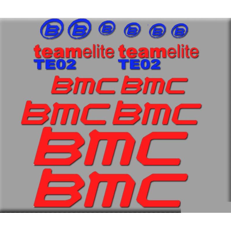 Sticker decal bike BMC TE02