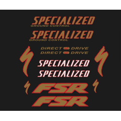 Sticker decal bike SPECIALIZED STICKERS FSR DIRECT DRIVE 