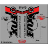 Sticker decal FORK FOX FLOAT