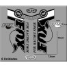 Sticker decal FORK FOX FLOAT