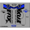 Sticker decal FORK FOX FLOAT